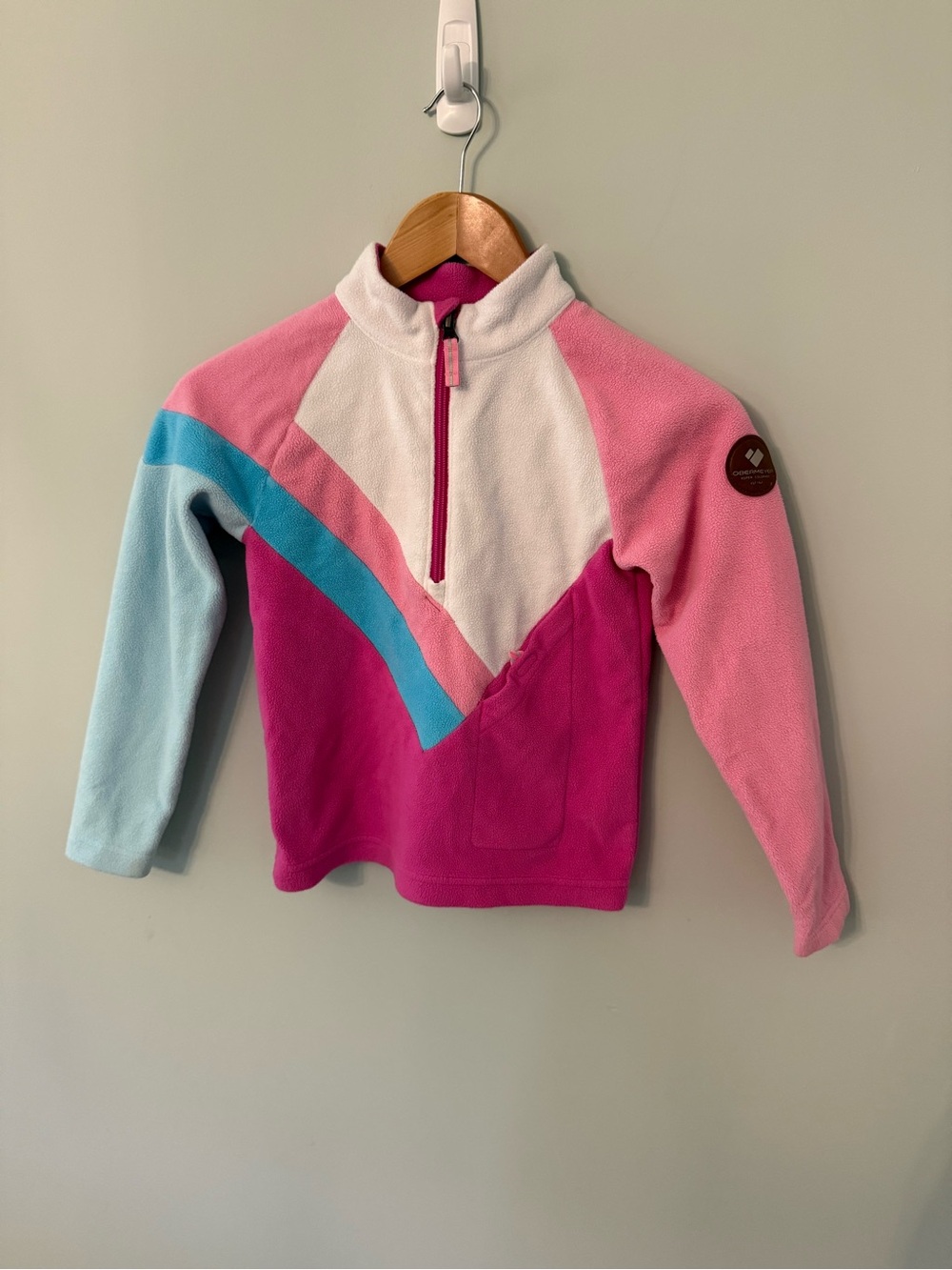 Obermeyer Girls' Colorblock Half-Zip Fleece - Size Large